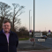 Cllr Jeremy Kent at Gresford Roundabout 